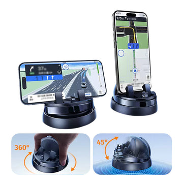Rotatable Phone Holder Car – 360° Flexible Smartphone Holder with Stable Non-slip Base