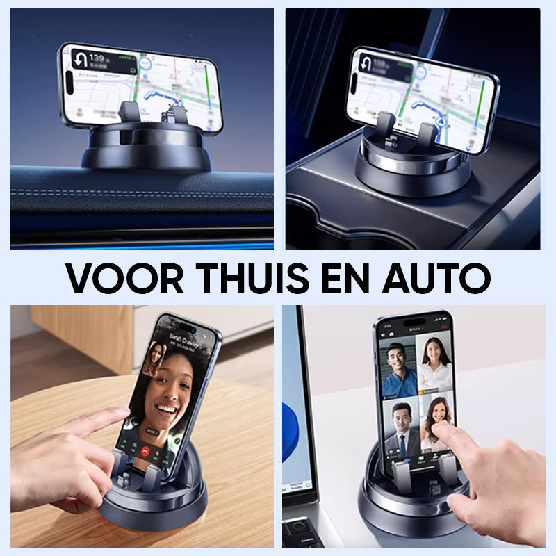 Rotatable Phone Holder Car – 360° Flexible Smartphone Holder with Stable Non-slip Base