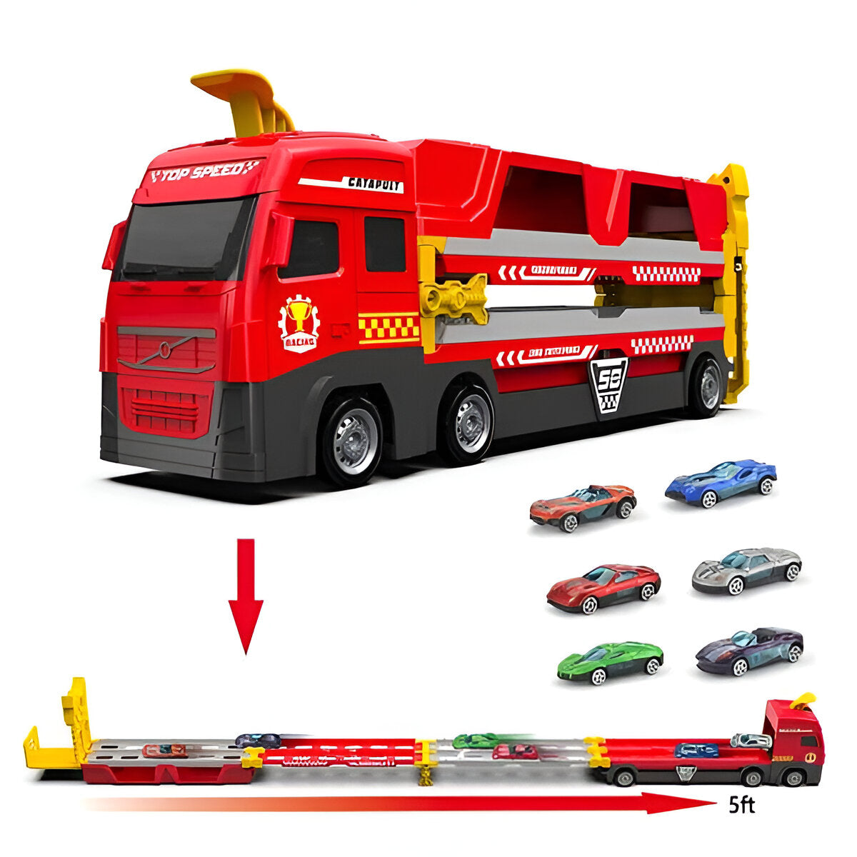 Melzano HaulerTruck - Uitlaat racebaan