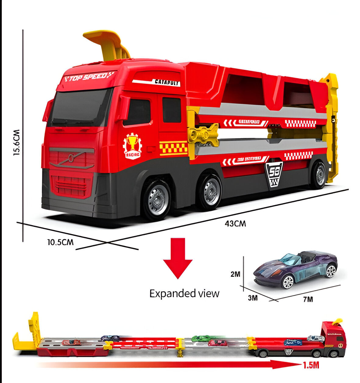 Melzano HaulerTruck - Uitlaat racebaan