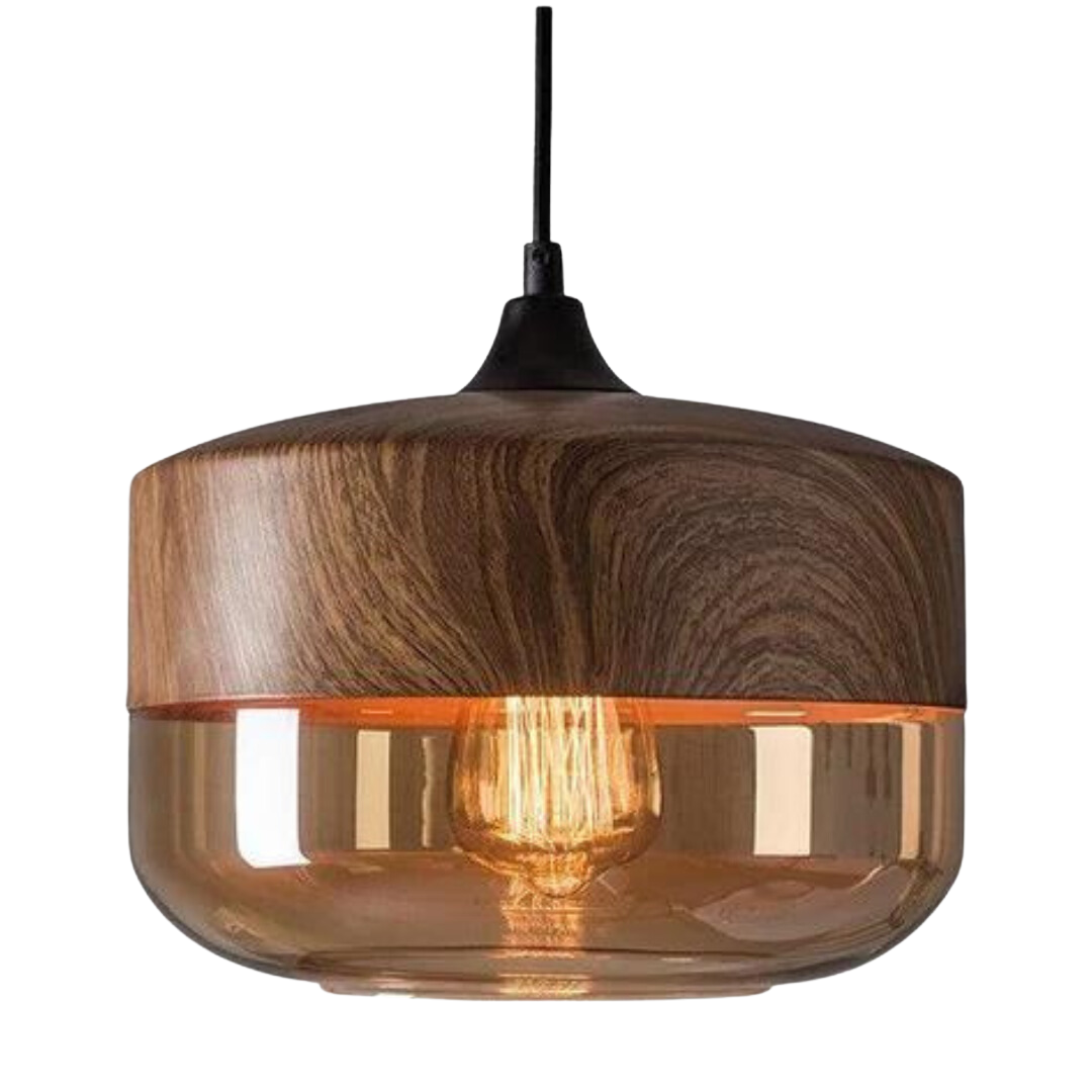 NordLuna Plafondlamp – Stijlvolle Scandinavische Houten Deckenleuchte voor Warme en Moderne Interieurs