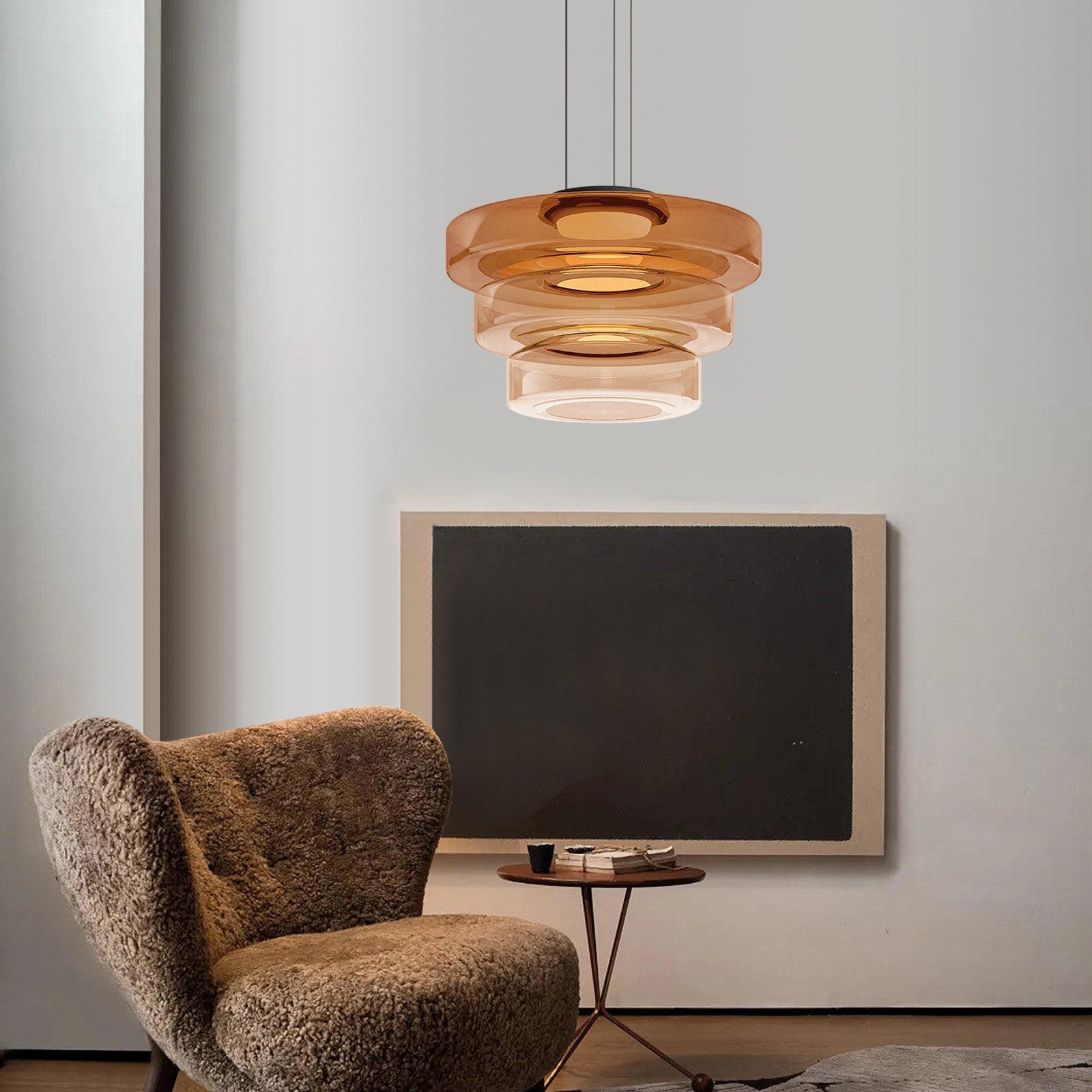 AuroraLicht – Glazen Bauhaus Hanglamp | Modern & Verstelbaar Design