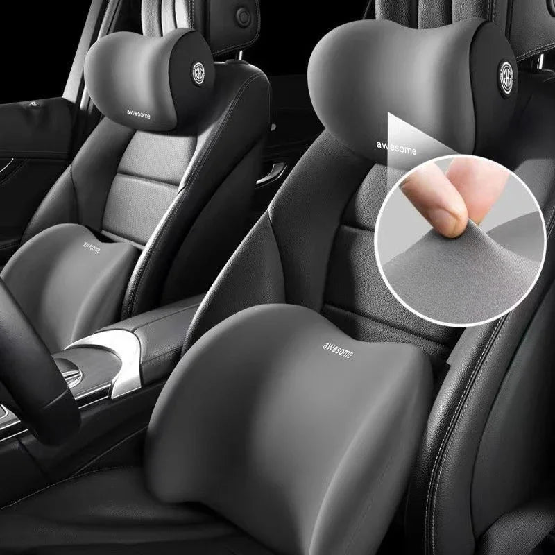 Ergonomische autostoelkussenset | Comfort voor nek & rug