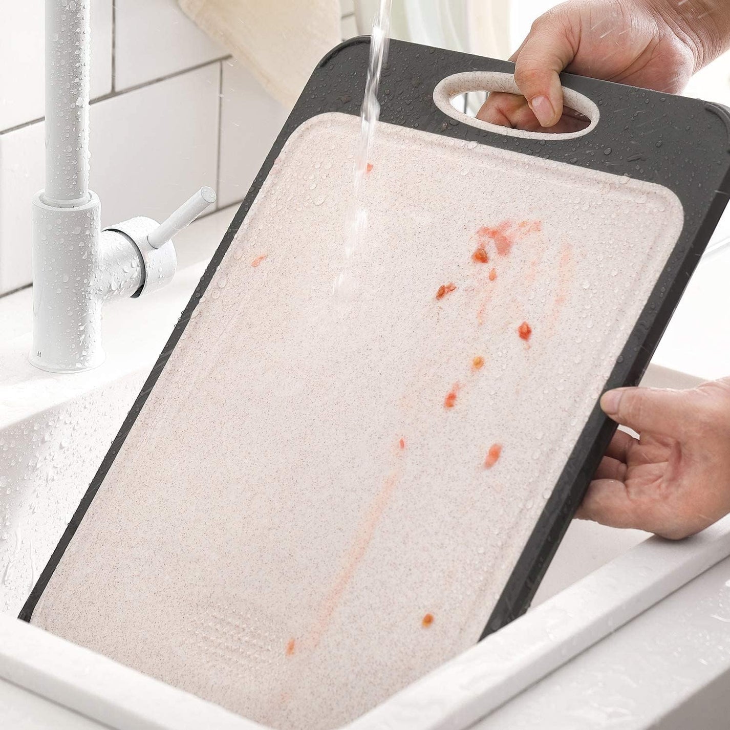 Steeluxe – Tabla de cortar de acero inoxidable – Higiénica y resistente al calor