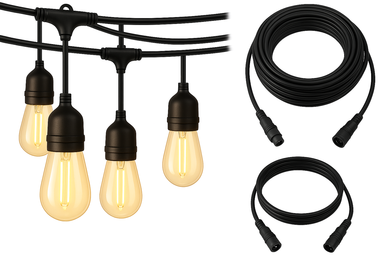 Lumora – Party lighting outdoor 15 LED lamps – 48FT IP65 waterproof