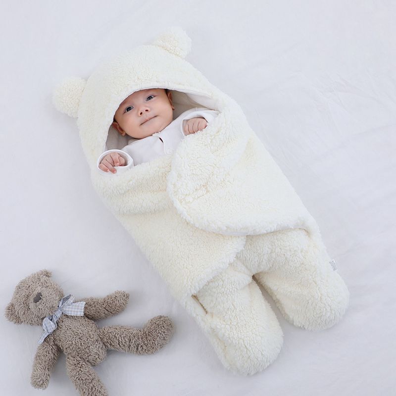 CuddleNest – Manta envolvente cómoda para bebé – Algodón suave y transpirable