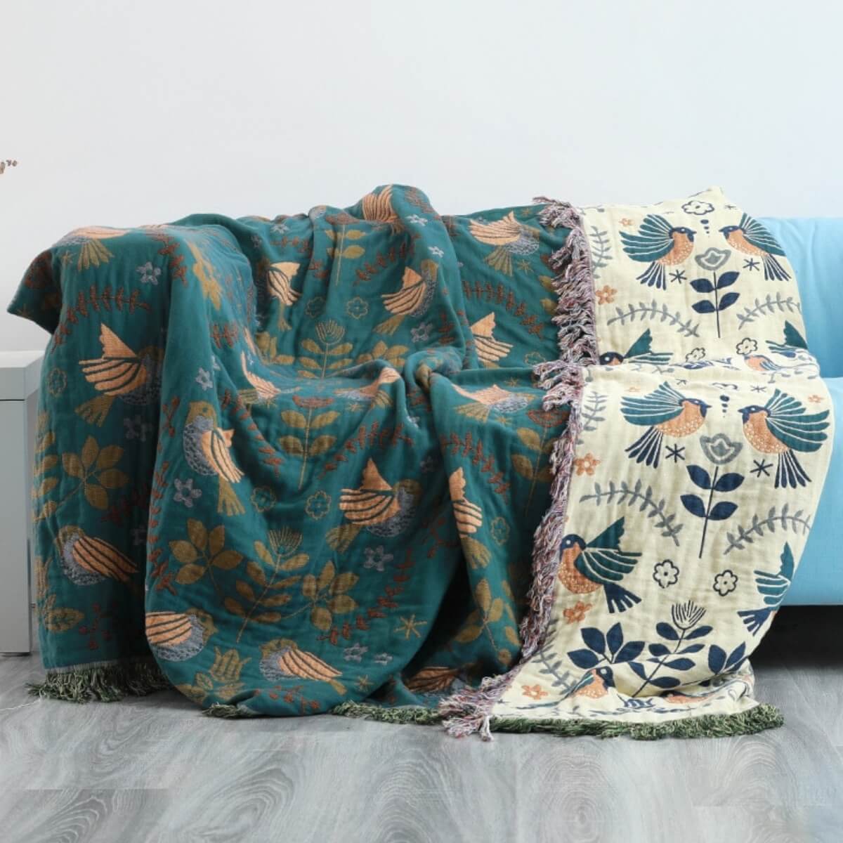 Nordiva – Manta escandinava reversible – Estilosa y duradera