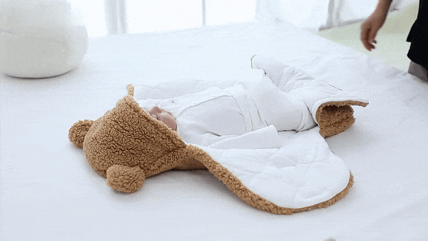 CuddleNest – Manta envolvente cómoda para bebé – Algodón suave y transpirable