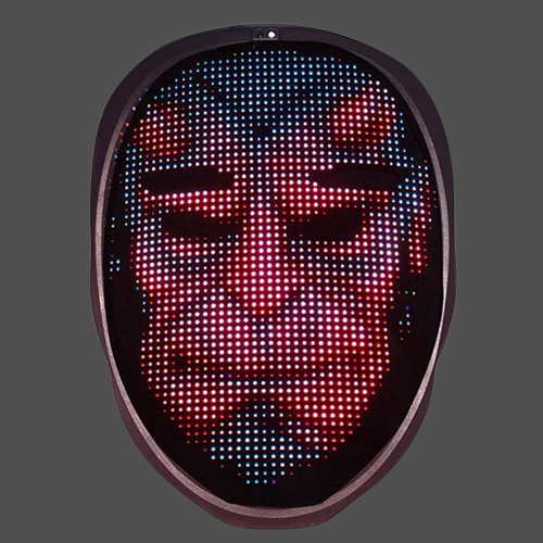 Gezicht Transformerend LED Masker – App-gestuurd & USB Oplaadbaar