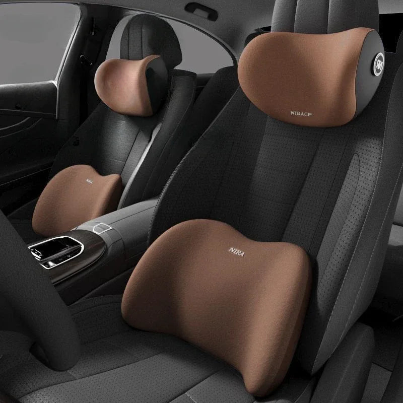 Ergonomische autostoelkussenset | Comfort voor nek & rug