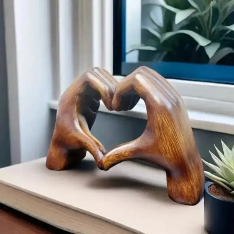 Artevia – Figura WoodenHeart – Decoración de madera hecha a mano