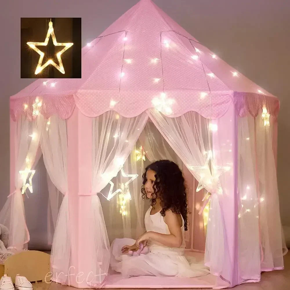 Roze prinsessenspeeltent voor meisjes | Magische speelruimte