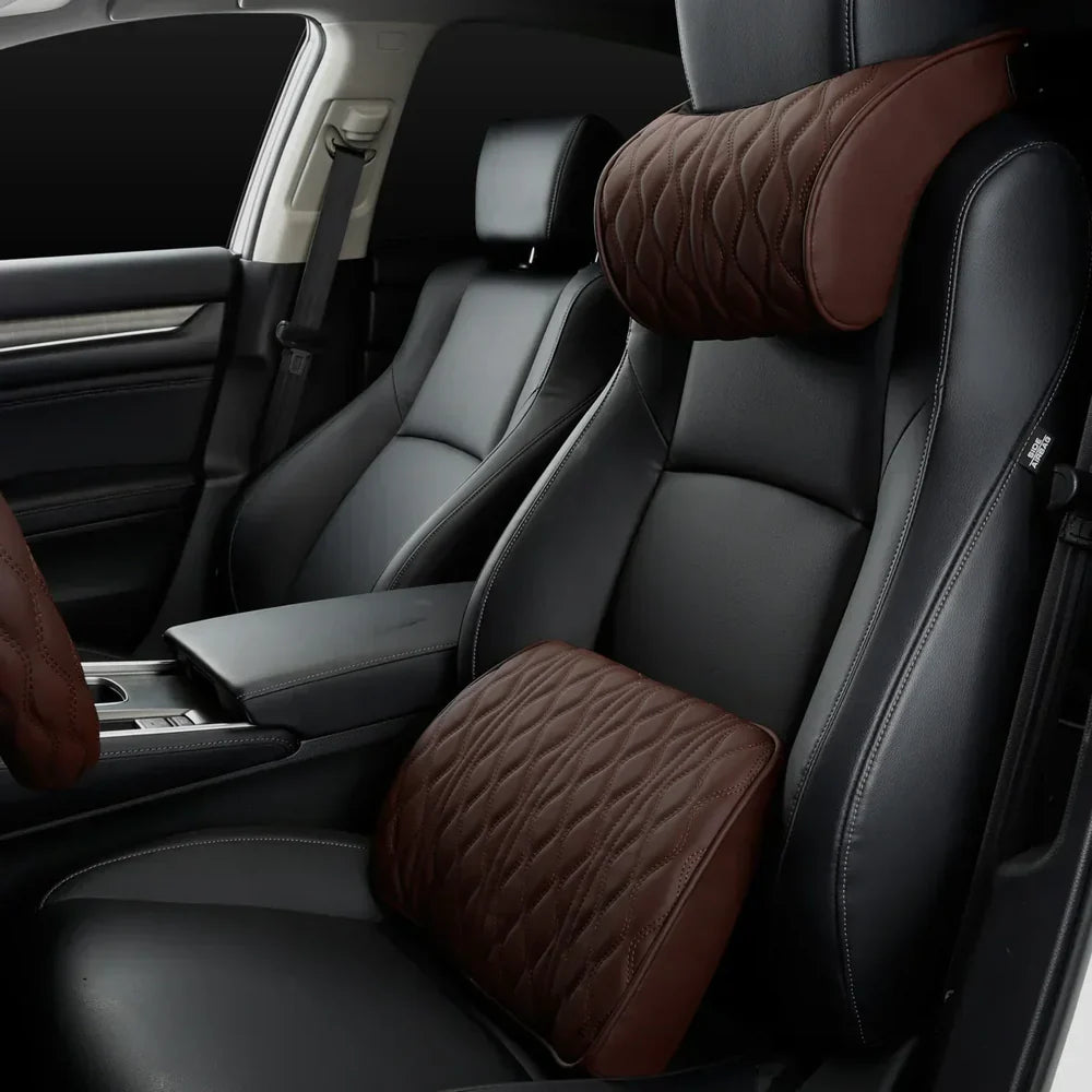 Autokussenset tegen rug- en nekpijn | Ergonomisch & comfortabel