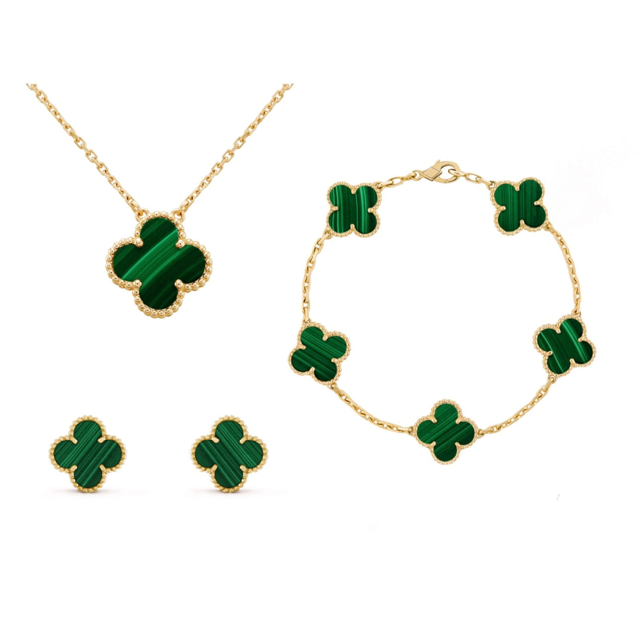 Luxe Clover jewelry set for women - stylish accents for every occasion
