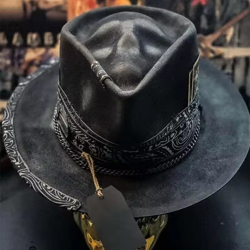 Artisan Skull Hat – Handgemaakte pet met stijlvol doodshoofdmotief