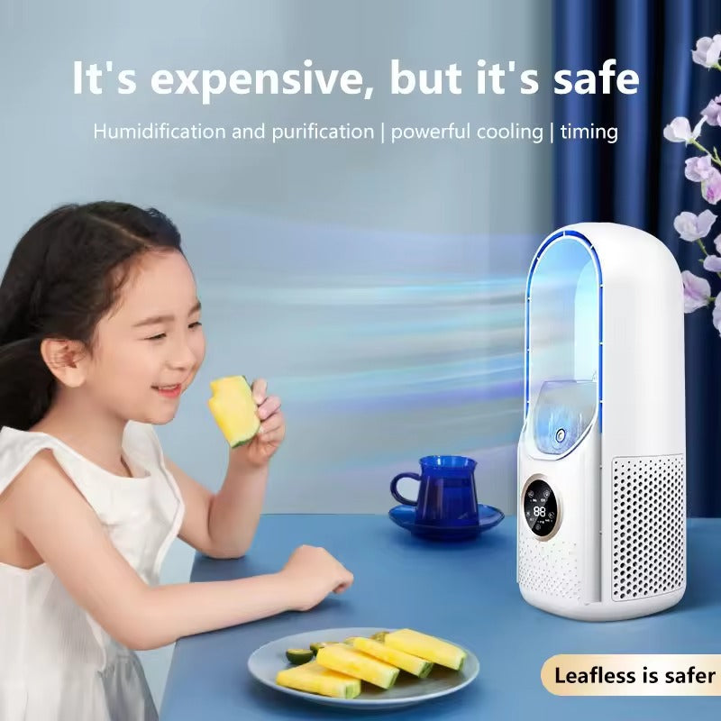 CoolMist 3-in-1 Bladloze Ventilator & Luchtreiniger – Stil & Compact