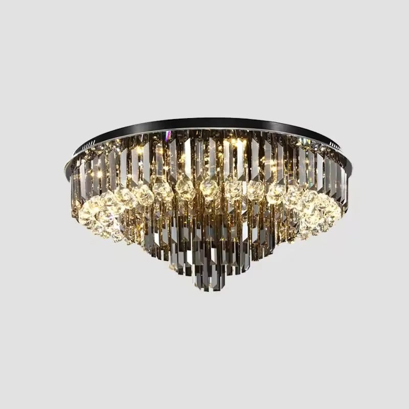 Lumivista – Luxe kristallen kroonluchter – Spiegel & glasbol design