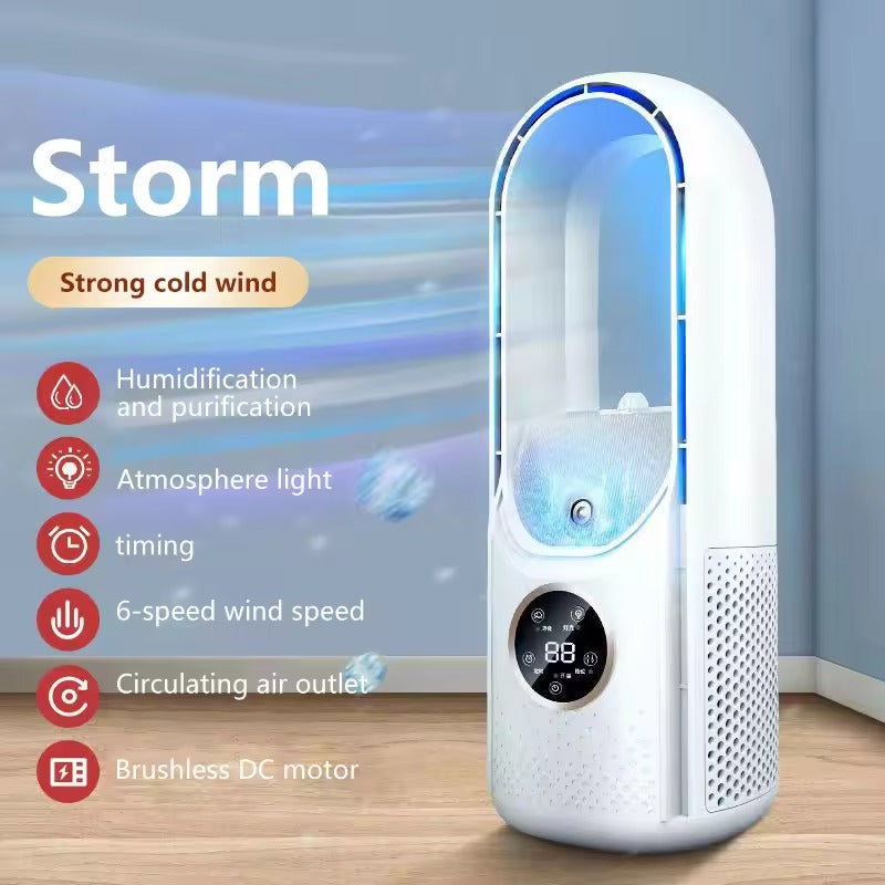 CoolMist 3-in-1 Bladloze Ventilator & Luchtreiniger – Stil & Compact
