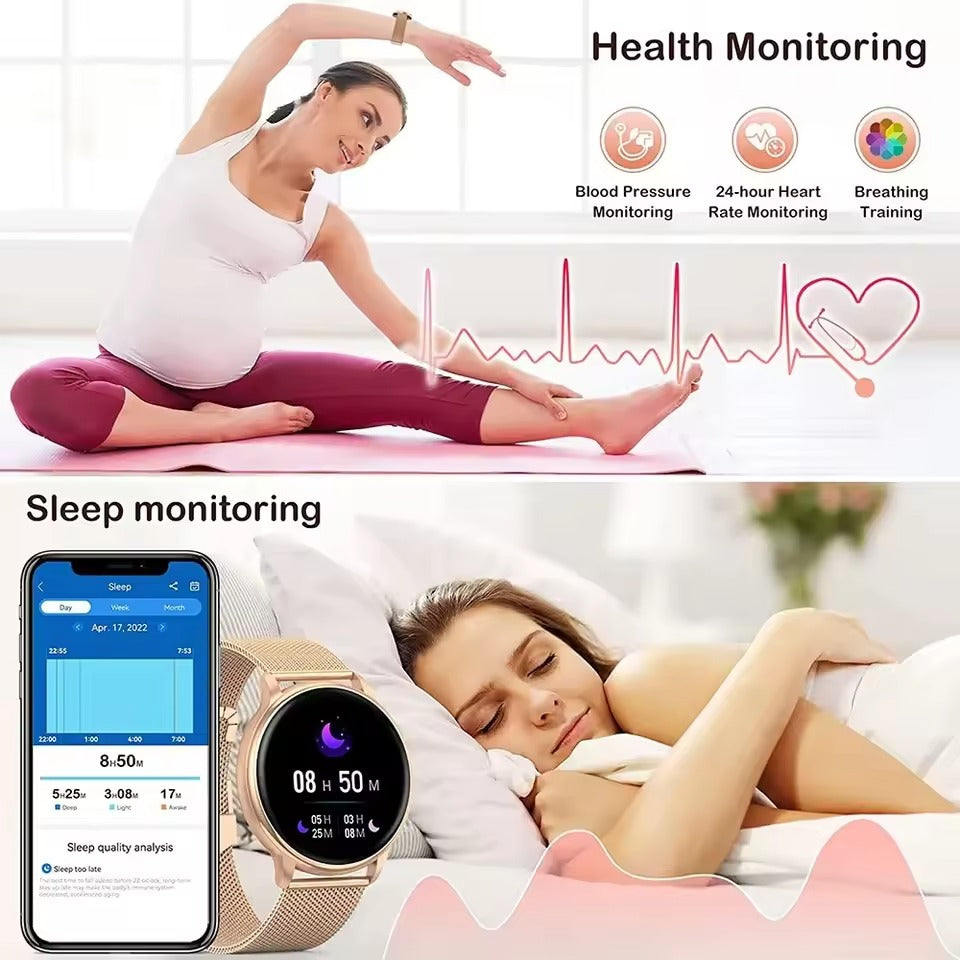Multifunctional Smartwatch with Health Monitoring and Long Battery Life – For iOS and Android