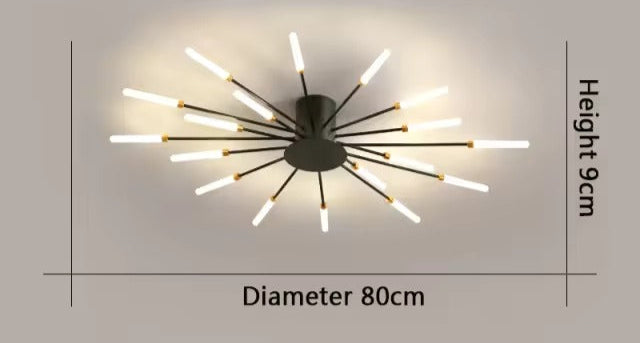 Aurestrom – Moderne LED kroonluchter – Whirlpool design plafondlamp