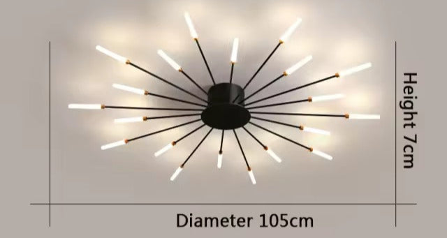 Aurestrom – Moderne LED kroonluchter – Whirlpool design plafondlamp