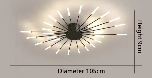 Aurestrom – Moderne LED kroonluchter – Whirlpool design plafondlamp