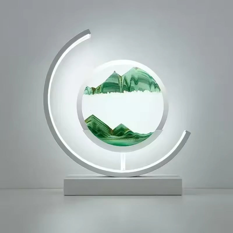 Lumora – Quicksand Table Lamp | 3D Sand Painting & LED Ambient Lighting