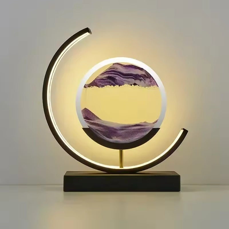 Lumora – Quicksand Table Lamp | 3D Sand Painting & LED Ambient Lighting