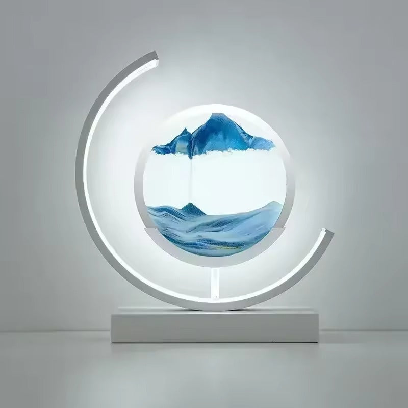 Lumora – Quicksand Table Lamp | 3D Sand Painting & LED Ambient Lighting