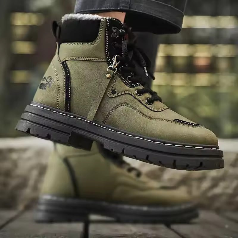 Norvik – Herren Winterstiefel wasserdicht mit Plüschfutter, Größe 48