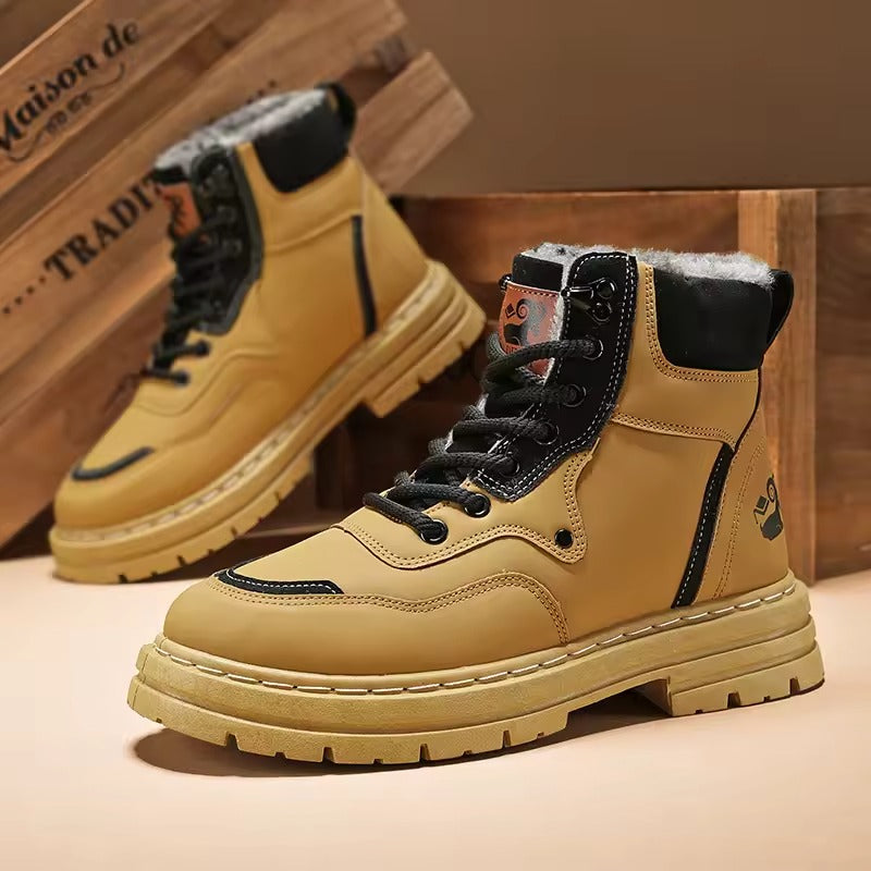 Norvik – Herren Winterstiefel wasserdicht mit Plüschfutter, Größe 48