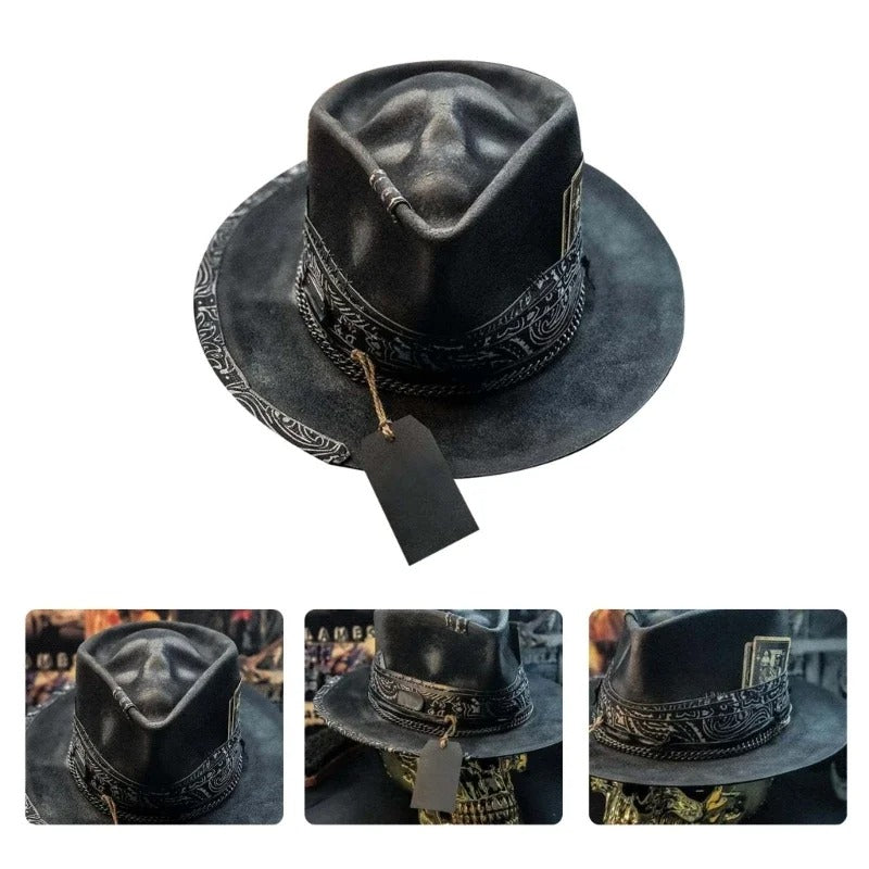 Artisan Skull Hat – Handgemaakte pet met stijlvol doodshoofdmotief