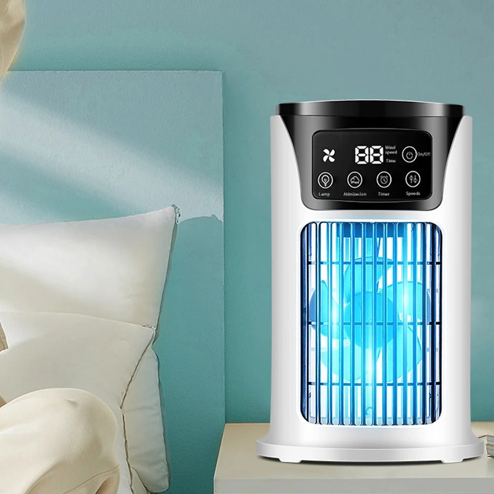 AirPure Mini – Compacte 3-in-1 Luchtkoeler met USB en Stil Design