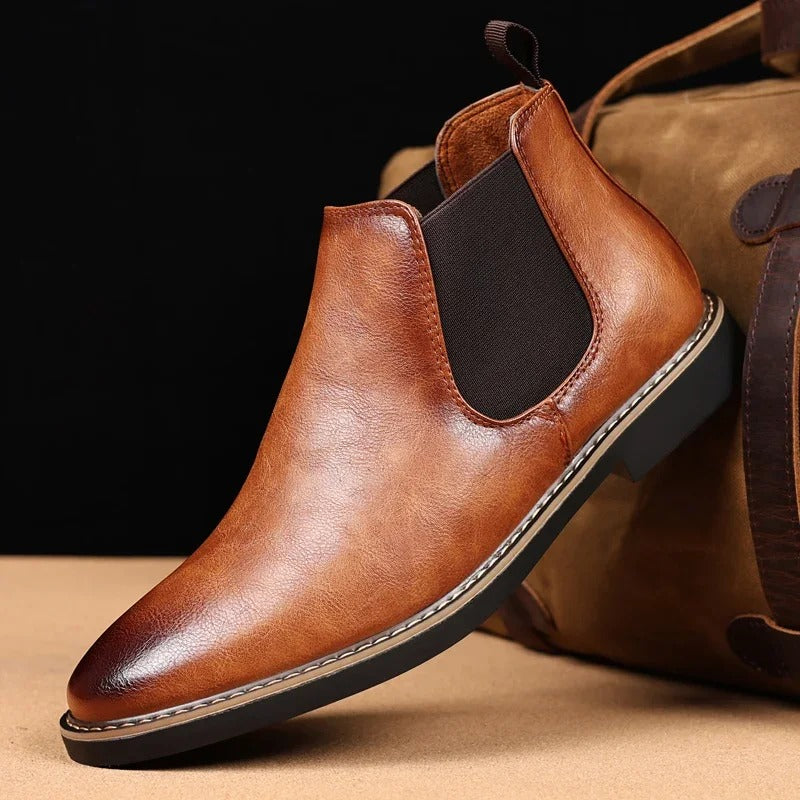 Lomond – Heren Chelsea Boots van PU leer in retro stijl, comfortabel