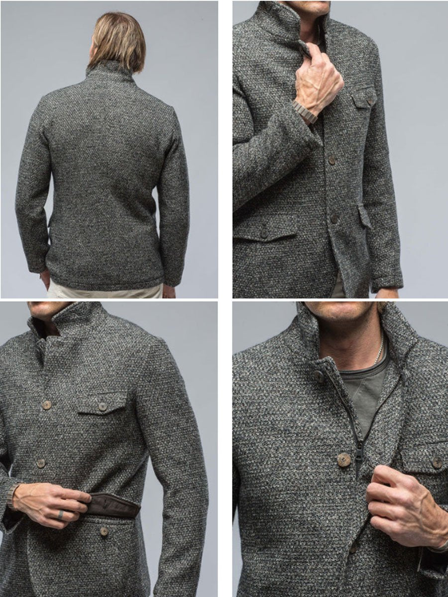 Blazer Casual Retro de 3 Bolsillos con Cierre de Cremallera - Estilo y Comodidad