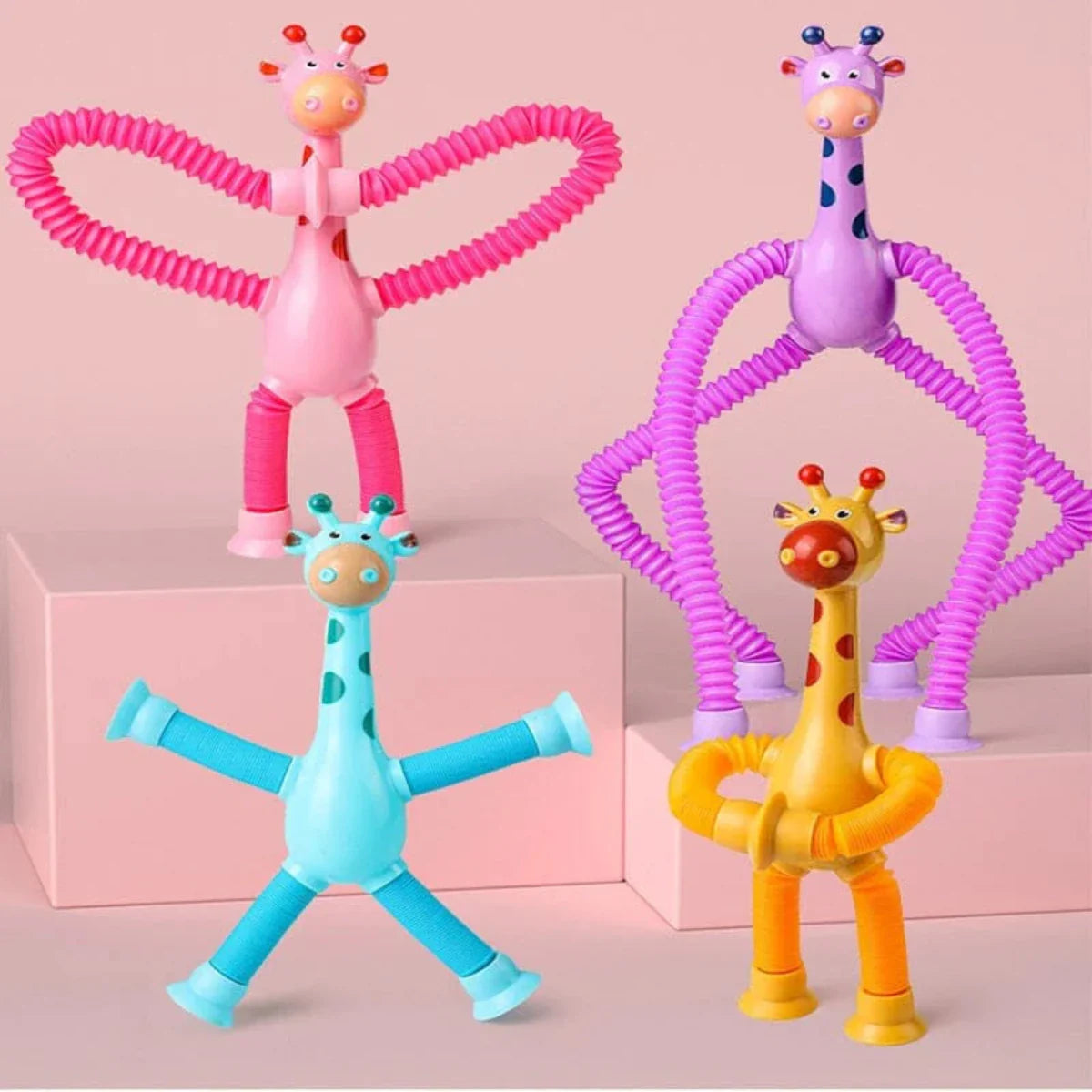 PlayZoo – Jirafas Mágicas juguete – Estiramiento y educativo para niños