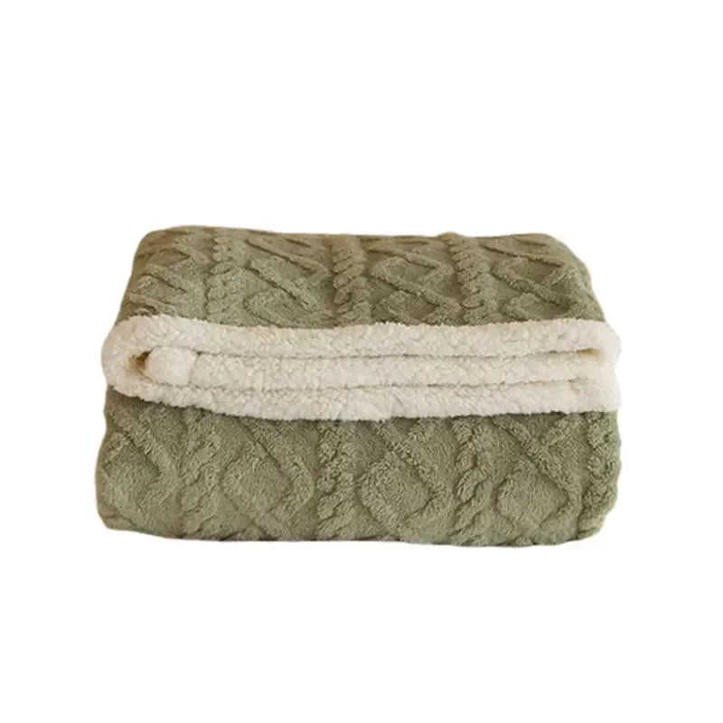 WarmWool – Cozy winter blanket made of lambswool and fleece