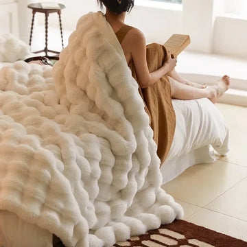 VeluLuxe – Winter draagbare deken van imitatiebont – zacht & stijlvol