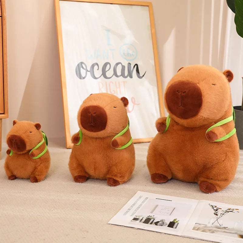Capybara Plush – Soft Plush Toy with Creative Backpack Detail & Comfortable Filling