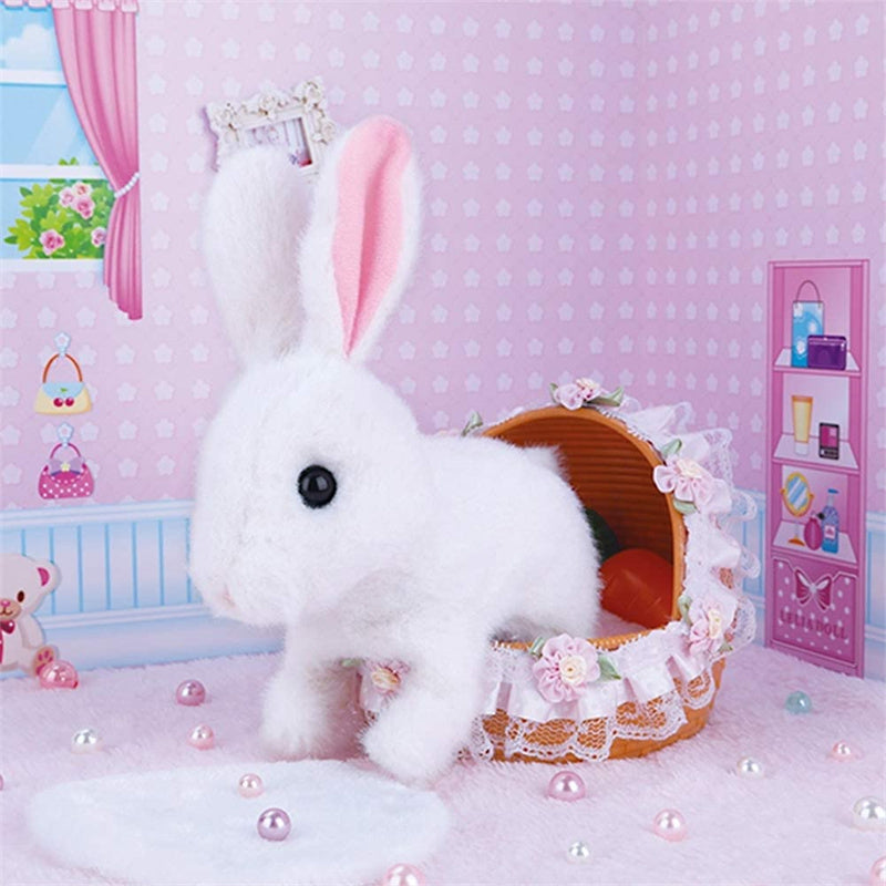 Interactive Plush Hare – Electronic Toy with Motion & Sound Response