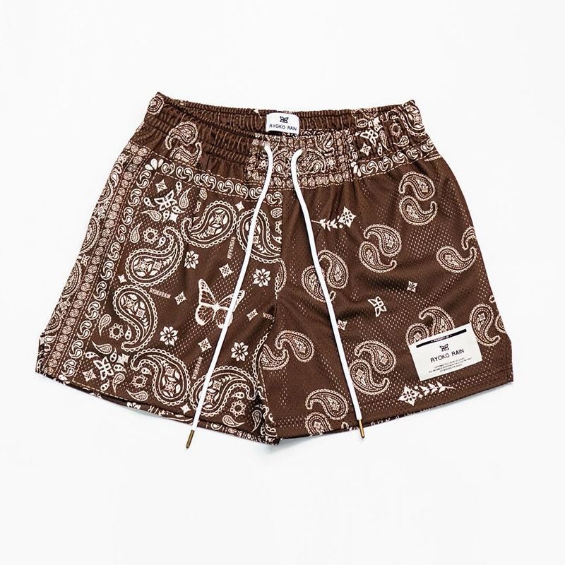 Melzano David Bedrukte Korte Broek Mesh Ademend