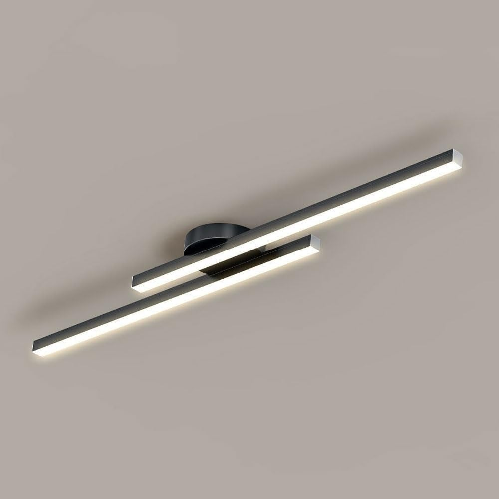 Alurex – Moderne aluminium LED plafondlamp – Semi flush lang design