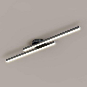 Alurex – Moderne aluminium LED plafondlamp – Semi flush lang design