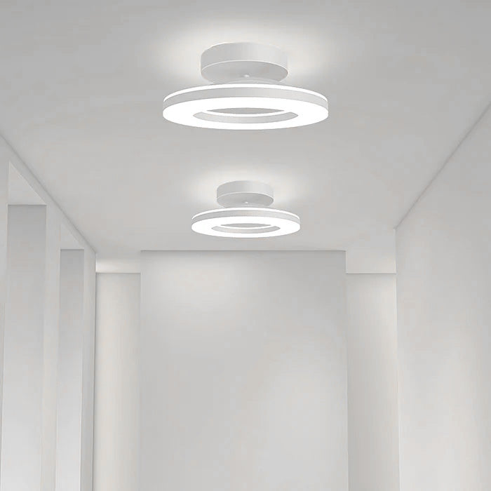 Aurion – Moderne LED plafondlamp – Gouden ijzeren design voor hal