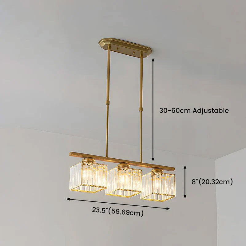 Artesso – Moderne Art Deco glazen hanglamp – Keukeneiland kroonluchter