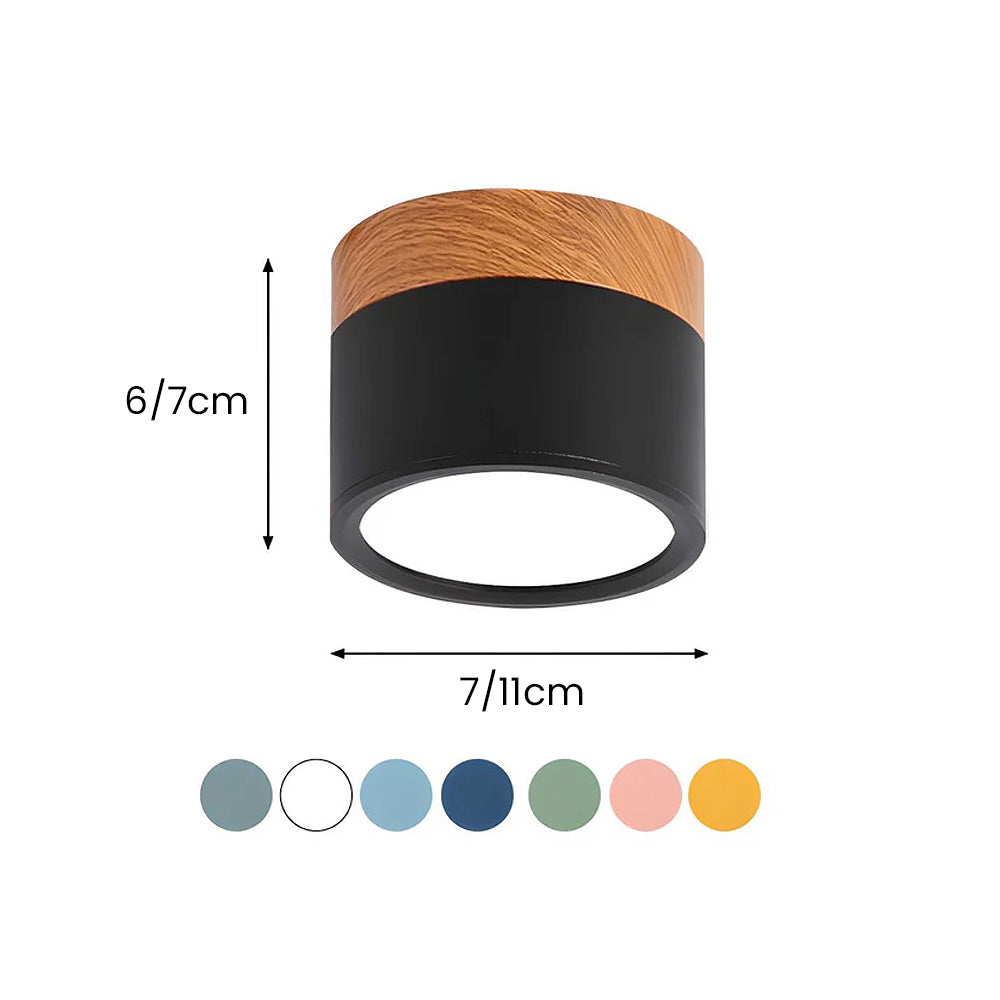 Cylora – Compacte flush plafondlamp – Moderne aluminium LED spot