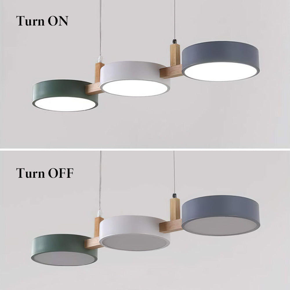 Nordura – Modern cylindrical pendant lamp – Multiple LED light points