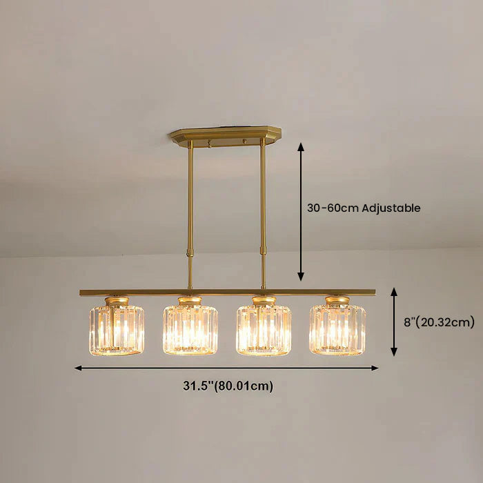 Artesso – Moderne Art Deco glazen hanglamp – Keukeneiland kroonluchter