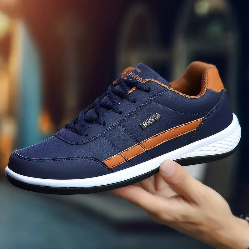 Ferano – Herren Leder-Sneaker mit orthopädischer Komfortsohle