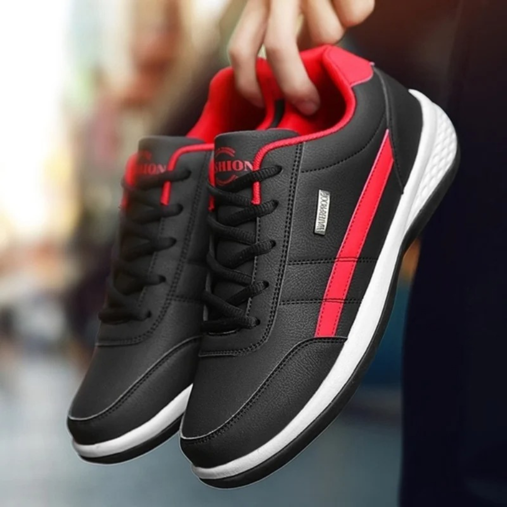 Ferano – Herren Leder-Sneaker mit orthopädischer Komfortsohle